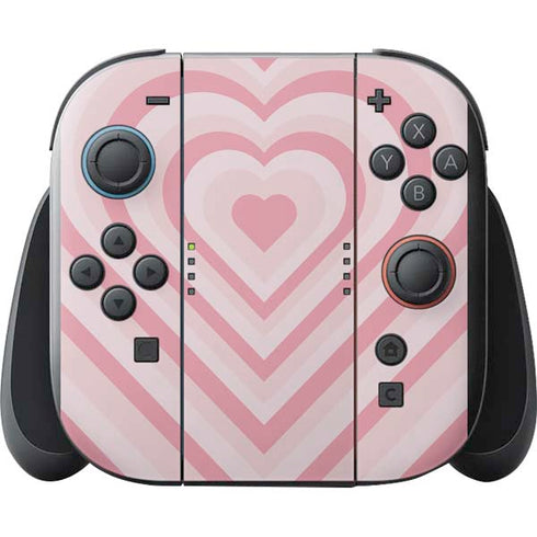 Pink Heart Pattern Nintendo Switch 2 (2025) with Joy-Con Skin